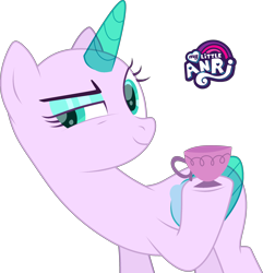 Size: 2424x2518 | Tagged: safe, artist:emperor-anri, imported from derpibooru, oc, oc only, alicorn, pony, alicorn oc, bald, base, cup, eyeshadow, horn, makeup, raised hoof, signature, simple background, smiling, smirk, solo, teacup, transparent background, wings