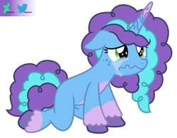 Size: 15000x11692 | Tagged: safe, artist:kuren247, imported from derpibooru, pony, unicorn, absurd resolution, cloven hooves, crying, cute, female, freckles, g4, g5, g5 to g4, generation leap, mare, misty brightdawn, mistybetes, my little pony: make your mark, sad, sadorable, show accurate, simple background, solo, transparent background, watermark, wavy mouth