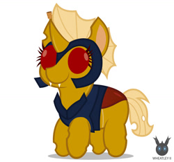 Size: 1255x1176 | Tagged: safe, artist:wheatley r.h., derpibooru exclusive, imported from derpibooru, oc, oc only, oc:dawn strike, changeling, changeling oc, chibi, female, mare, simple background, solo, vector, watermark, white background, yellow changeling