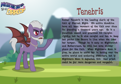 Size: 3014x2102 | Tagged: safe, artist:aleximusprime, imported from derpibooru, oc, oc only, oc:tenebris, bat pony, pony, fanfic:my little sister is a dragon, bat pony oc, bio, solo