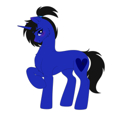 Size: 2563x2362 | Tagged: safe, artist:elberas, imported from derpibooru, oc, oc only, oc:midnight sapphire, pony, unicorn, female, mare, simple background, slim, solo, transparent background