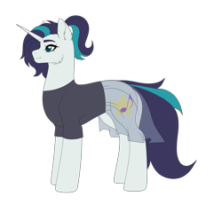 Size: 2563x2362 | Tagged: safe, artist:elberas, imported from derpibooru, oc, oc only, oc:melody chorus, pony, unicorn, clothes, female, mare, simple background, slim, solo, transparent background
