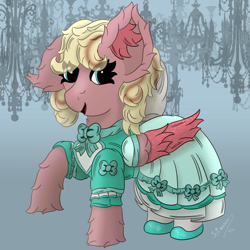 Size: 3000x3000 | Tagged: safe, artist:spiroudada, imported from derpibooru, oc, oc only, pegasus, pony, bow, clothes, cute, dress, female, mare, princess dress, ribbon, shoes, simple background, solo, victorian dress