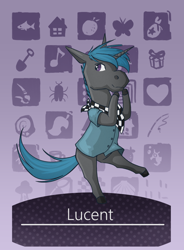 Size: 1400x1900 | Tagged: safe, artist:stray prey, imported from derpibooru, oc, oc only, oc:lucent, anthro, unicorn, animal crossing, solo