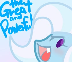 Size: 740x640 | Tagged: safe, artist:batipin, imported from derpibooru, trixie, equestria girls, cute, cute little fangs, fangs, female, great and powerful, looking at you, open mouth, solo