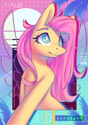 Size: 2480x3508 | Tagged: safe, artist:musicfirewind, imported from derpibooru, fluttershy, pegasus, pony, eyebrows, solo, white pupils