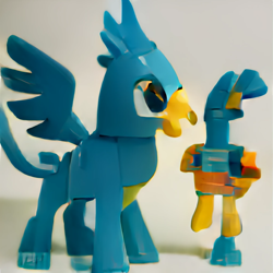Size: 1024x1024 | Tagged: safe, imported from derpibooru, gallus, griffon, craiyon, lego, machine learning generated, male, photo, simple background, solo, wat, what has science done, white background