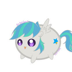 Size: 2560x2560 | Tagged: safe, artist:lancy, imported from derpibooru, oc, oc only, oc:lancy, pegasus, pony, chibi, full body, pegasus oc, simple background, solo, standing, white background