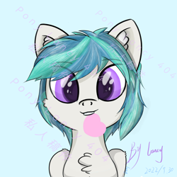 Size: 2500x2500 | Tagged: safe, artist:lancy, imported from derpibooru, oc, oc only, oc:lancy, pegasus, pony, chest fluff, looking at you