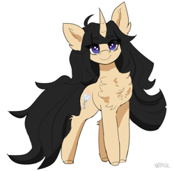 Size: 4155x4079 | Tagged: safe, artist:neoncel, imported from derpibooru, oc, oc only, pony, unicorn, chest fluff, simple background, solo, white background