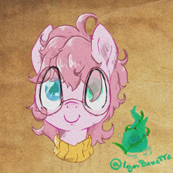 Size: 1000x1000 | Tagged: safe, artist:igorbanette, imported from derpibooru, oc, pony, bust, solo