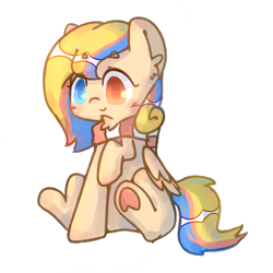 Size: 3543x3543 | Tagged: safe, artist:cro, imported from derpibooru, oc, oc only, oc:乌霓盖虹, pony, derpibooru community collaboration, 2023 community collab, clothes, scarf, simple background, solo, striped scarf, transparent background