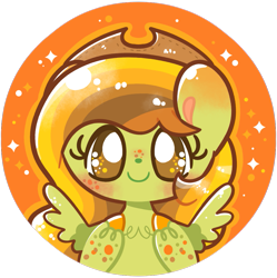 Size: 1061x1065 | Tagged: safe, artist:typhwosion, imported from derpibooru, oc, oc only, oc:honey gem, pegasus, pony, commission, hat, icon, solo, trypophobia