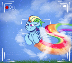 Size: 2776x2422 | Tagged: safe, artist:bluemoon, imported from derpibooru, rainbow dash, pegasus, pony, camera shot, flying, rainbow trail, solo, sonic rainboom