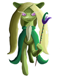 Size: 2800x3530 | Tagged: safe, artist:tazool, derpibooru exclusive, imported from derpibooru, oc, oc only, oc:green lily, pony, derpibooru community collaboration, 2023 community collab, female, front view, looking at you, simple background, solo, staff, story included, transparent background