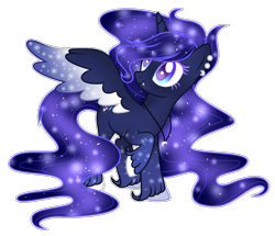 Size: 1700x1463 | Tagged: safe, artist:existencecosmos188, imported from derpibooru, oc, oc only, alicorn, pony, alicorn oc, base used, ear piercing, ethereal mane, horn, looking at something, piercing, simple background, solo, starry mane, starry wings, transparent background, unshorn fetlocks, wings