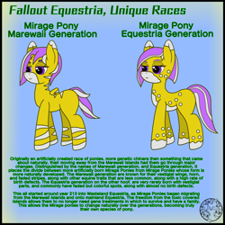 Size: 4000x4000 | Tagged: safe, artist:dice-warwick, imported from derpibooru, original species, pony, fallout equestria, mirage pony