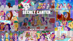 Size: 1973x1108 | Tagged: safe, edit, edited screencap, editor:quoterific, imported from derpibooru, screencap, hitch trailblazer, izzy moonbow, pipp petals, sunny starscout, zipp storm, dragon, earth pony, pegasus, pony, unicorn, spoiler:g5, spoiler:my little pony: tell your tale, spoiler:tyts01e40, female, g5, male, mane five (g5), mare, my little pony: tell your tale, secret canter, sparky sparkeroni, stallion