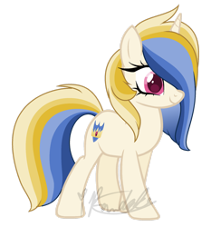 Size: 1600x1717 | Tagged: safe, artist:ipandacakes, imported from derpibooru, oc, oc only, pony, unicorn, base used, female, magical gay spawn, mare, offspring, parent:prince blueblood, parent:shining armor, parents:shiningblood, simple background, solo, transparent background