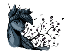 Size: 1650x1200 | Tagged: safe, artist:stray prey, imported from derpibooru, oc, oc only, oc:mako, original species, pony, shark, shark pony, cherry blossoms, flower, flower blossom, simple background, solo, transparent background