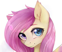 Size: 390x328 | Tagged: safe, imported from derpibooru, ai content, ai generated, bust, ear fluff, female, generator:thisponydoesnotexist, mare, not fluttershy, portrait, smiling, solo