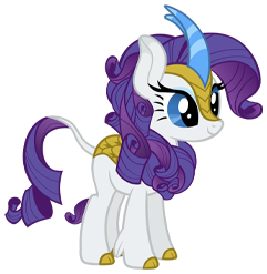 Size: 241x247 | Tagged: safe, imported from derpibooru, rarity, kirin, cloven hooves, female, gameloft, kirin rarity, kirin-ified, leonine tail, mare, my little pony: magic princess, simple background, solo, species swap, tail, transparent background