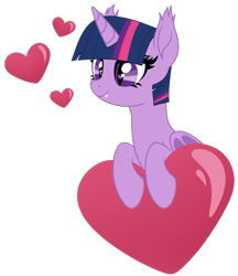 Size: 2509x2901 | Tagged: safe, artist:starshade, artist:twilyisbestpone, imported from derpibooru, twilight sparkle, alicorn, bat pony, bat pony alicorn, pony, base used, bat ears, bat eyes, bat ponified, bat wings, cute, ear tufts, fangs, female, heart, heart eyes, high res, horn, mare, race swap, simple background, slit pupils, smiling, solo, transparent background, twiabetes, twibat, twilight sparkle (alicorn), wingding eyes, wings