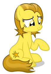 Size: 1800x2600 | Tagged: safe, artist:devfield, imported from derpibooru, oc, oc only, oc:golden star, earth pony, pony, female, high res, mare, shading, shadow, simple background, sitting, smiling, solo, transparent background