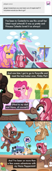 Size: 1000x3300 | Tagged: safe, artist:pink-pone, imported from derpibooru, pinkie pie, princess celestia, oc, oc:benji buttons, oc:charisma, oc:ginger bread, oc:jamie dodger, oc:peppermint patty, oc:rio, pegasus, pony