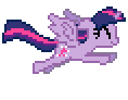 Size: 118x92 | Tagged: safe, artist:botchan-mlp, imported from derpibooru, twilight sparkle, alicorn, pony, 2013, animated, desktop ponies, flying, gif, happy, old art, pixel art, simple background, solo, sprite, transparent background, twilight sparkle (alicorn)