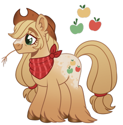 Size: 1205x1224 | Tagged: safe, artist:twilightpriincess, imported from derpibooru, applejack, pony, alternate design, simple background, solo, straw in mouth, transparent background, unshorn fetlocks