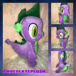 Size: 1600x1600 | Tagged: safe, artist:purpura95, imported from derpibooru, spike, dragon, irl, male, photo, plushie, solo