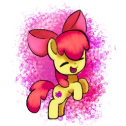 Size: 1500x1500 | Tagged: safe, artist:andromedasparkz, imported from derpibooru, apple bloom, earth pony, pony, female, filly, foal, solo