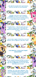 Size: 2048x4333 | Tagged: safe, imported from derpibooru, applejack, pinkie pie, spike, twilight sparkle, alicorn, dragon, earth pony, kirin, nirik, pony, applejack's hat, claws, cloven hooves, cowboy hat, crown, dialogue, dialogue box, english, error, event, fangs, female, fire, folded wings, gameloft, hat, horn, jewelry, kirin applejack, kirin-ified, male, mane of fire, mare, mobile game, my little pony: magic princess, official, regalia, species swap, speech bubble, spread wings, text, twilight sparkle (alicorn), winged spike, wings