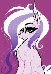 Size: 999x1463 | Tagged: safe, artist:conflei, imported from derpibooru, oc, oc only, earth pony, pony, ear fluff, earth pony oc, eyelashes, female, mare, one eye closed, smiling, solo, wink