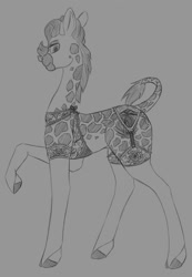 Size: 884x1280 | Tagged: safe, artist:stray prey, imported from derpibooru, oc, oc only, oc:lovelace filigree, giraffe, solo