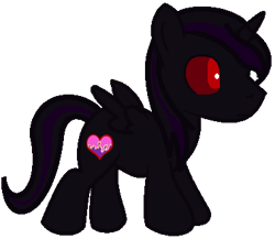 Size: 379x329 | Tagged: safe, artist:ellska01, artist:taionafan369, artist:tetos64, imported from derpibooru, oc, oc:black stallion, oc:blix, alicorn, pony, series:the chronicles of nyx, series:the next generation, series:the nyxian alliance, alicorn oc, base artist:ellska01, base used, colt, foal, horn, male, next generation, offspring, parent:oc:skywind, parent:rainbow dash, parents:canon x oc, parents:skydash, recolor, red iris, red sclera, simple background, solo, transparent background, white pupil, wings