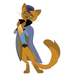 Size: 1200x1200 | Tagged: safe, artist:prixy05, imported from derpibooru, capper dapperpaws, abyssinian, chest fluff, lando calrissian, simple background, solo, star wars, transparent background, vector