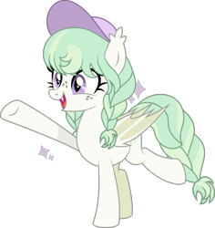 Size: 1959x2072 | Tagged: safe, artist:thatusualguy06, derpibooru exclusive, imported from derpibooru, oc, oc:cazadora tormenta, bat pony, pegasus, pony, derpibooru community collaboration, .svg available, 2023 community collab, base used, bat pony oc, cap, female, hat, mare, simple background, solo, svg, transparent background, vector