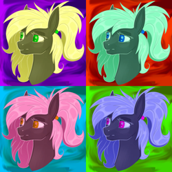 Size: 3100x3100 | Tagged: safe, artist:stray prey, imported from derpibooru, oc, oc only, oc:veen sundown, horse, pegasus, pony, bust, female, mare, ponytail, portrait, solo, sundown clan