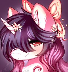 Size: 2500x2640 | Tagged: safe, artist:2pandita, imported from derpibooru, oc, pony, unicorn, bust, female, mare, portrait, solo