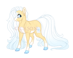 Size: 2900x2300 | Tagged: safe, artist:gigason, imported from derpibooru, oc, oc only, oc:snow blanket, earth pony, pony, female, mare, obtrusive watermark, offspring, parent:double diamond, parent:fluttershy, simple background, solo, transparent background, watermark