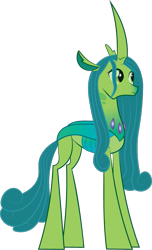 Size: 689x1136 | Tagged: safe, artist:prixy05, imported from derpibooru, queen chrysalis, changedling, changeling, purified chrysalis, simple background, solo, transparent background, vector