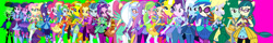 Size: 1280x203 | Tagged: safe, artist:ajosterio, artist:limedazzle, artist:mixiepie, imported from derpibooru, adagio dazzle, applejack, aria blaze, derpy hooves, dj pon-3, fluttershy, indigo zap, juniper montage, lemon zest, pinkie pie, rainbow dash, rarity, sci-twi, sonata dusk, sour sweet, starlight glimmer, sugarcoat, sunny flare, sunset shimmer, trixie, twilight sparkle, vinyl scratch, wallflower blush, oc, oc:jose, oc:sally water, oc:shaumigna, human, equestria girls, legend of everfree, alternate universe, clothes swap, crystal guardian, crystal wings, female, gradient background, humane five, humane seven, humane six, ponied up, shadow five, solo, the dazzlings, twolight, wings