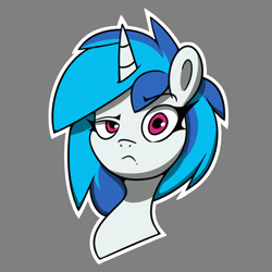 Size: 1000x1000 | Tagged: safe, artist:la hum, imported from derpibooru, dj pon-3, vinyl scratch, unicorn, female, mare