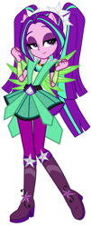 Size: 569x1405 | Tagged: safe, artist:ajosterio, imported from derpibooru, aria blaze, human, equestria girls, legend of everfree, alternate universe, boots, clothes swap, crystal guardian, crystal wings, high heel boots, ponied up, shoes, simple background, solo, transparent background, wings