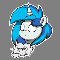 Size: 811x811 | Tagged: safe, artist:la hum, imported from derpibooru, dj pon-3, vinyl scratch, unicorn, cyrillic, female, mare, russian