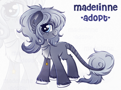 Size: 3116x2318 | Tagged: safe, artist:madelinne, imported from derpibooru, oc, oc only, oc:elizza, pony, adoptable, adoptable open, jewelry, leonine tail, necklace, solo, tail, zoom layer