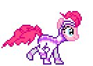 Size: 134x96 | Tagged: safe, artist:botchan-mlp, imported from derpibooru, fili-second, pinkie pie, earth pony, pony, power ponies (episode), animated, desktop ponies, gif, pixel art, power ponies, running, simple background, solo, sprite, transparent background