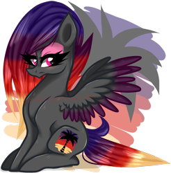 Size: 1507x1532 | Tagged: safe, artist:conflei, imported from derpibooru, oc, oc only, pegasus, pony, colored wings, eyelashes, female, makeup, mare, pegasus oc, simple background, solo, transparent background, two toned wings, wings